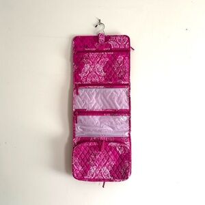 Vera Bradley Pink Hanging Organizer in Stamped Paisley